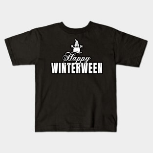 Get Ready For The Holiday Season Happy Winterween Christmas Kids T-Shirt